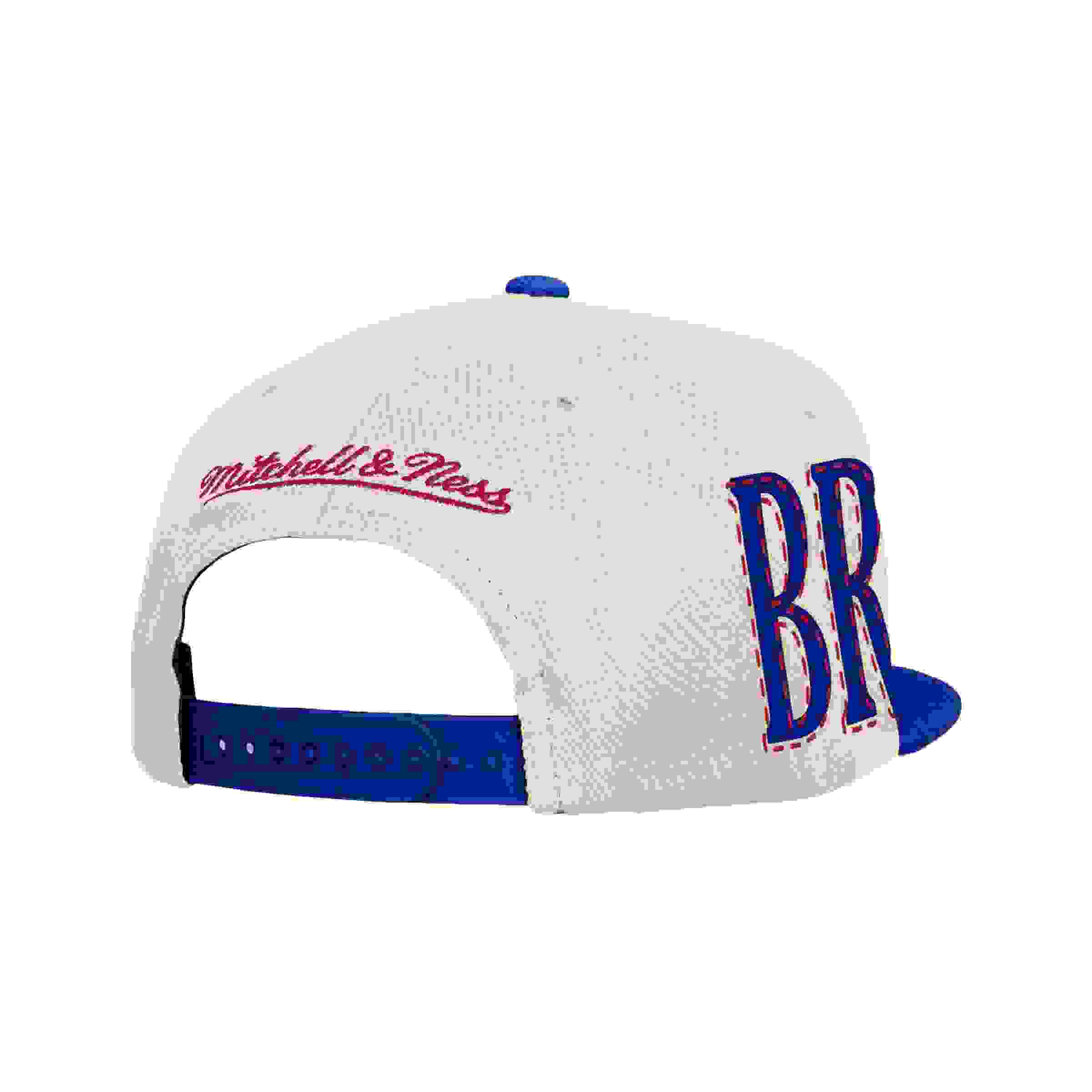 Mitchell & Ness Atlanta Braves Across The Board Cream Snapback Hat